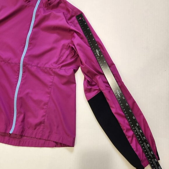 Pearl‎ Izumi MTB Barrier Cycling Jacket Womens M Purple Wine Full Zip Small FLAW - Picture 7 of 11